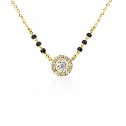 18K Gold Diamond Mangalsutra