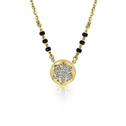 18K Gold Diamond Mangalsutra