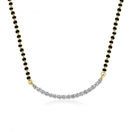 18K Gold Diamond Mangalsutra