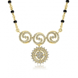 18K Gold Diamond Mangalsutra