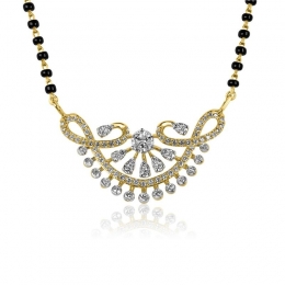 18K Gold Diamond Mangalsutra