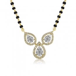 18K Gold Diamond Mangalsutra