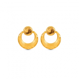 Modern Earrings in 22K Yellow Gold