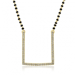 18K Gold Diamond Mangalsutra