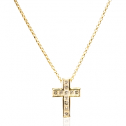 Cross Pendant in Diamonds