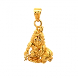 22K Gold Bal Gopal, Krishna Pendant