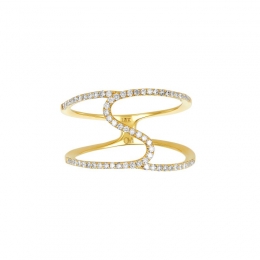 18K Yellow Gold Diamond Ring