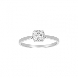 18K White Gold Diamond Ring