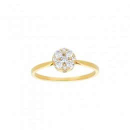 18K Yellow Gold Diamond Ring