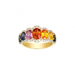 18K Yellow Gold Diamond Ring