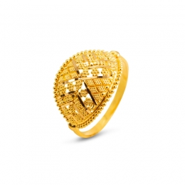 22 Karat Yellow Gold Ladies Fashion Ring