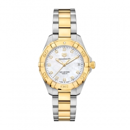 Aquaracer 300M Steel and Gold Quartz Watch
