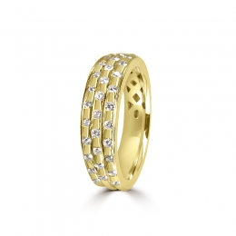 18K Yellow Gold Diamond Ring