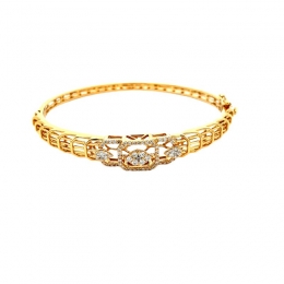 18K Yellow Gold Bracelet with Diamonds