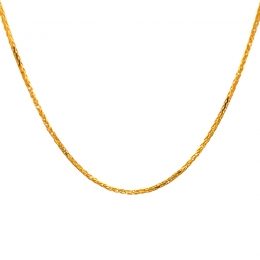 22K Gold Wheat Chain - 20 inches