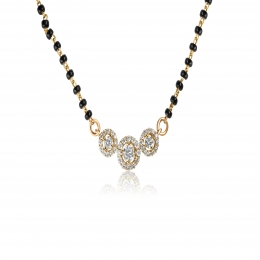 18K Gold Diamond Mangalsutra