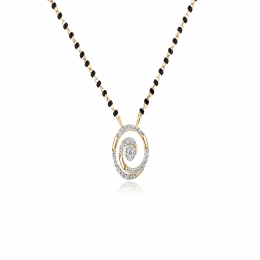 18K Gold Diamond Mangalsutra