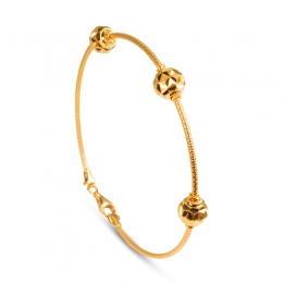 Petite Bangle Bracelet in 22K Yellow Gold