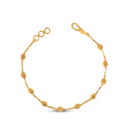 Delicate Ladies Bracelet in 22K Yellow Gold