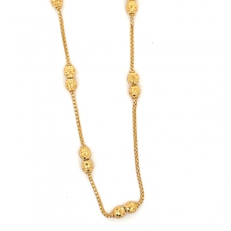 22K Gold Chain with beads