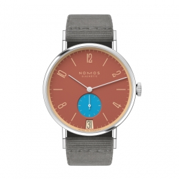Tangente 38 Datum Ziegelblau 175 Years Watchmaking Glashütte