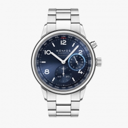 NOMOS Glashütte Club Sport Neomatik Worldtimer Blue
