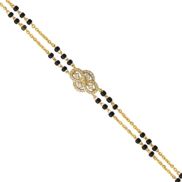 Elegant Gold and Black Beads Bracelet
