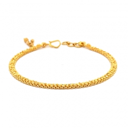 22K Yellow Gold Bracelet - 7.75 inches