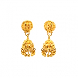 22K Gold Small Jhumka Earrings