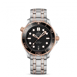 Omega Seamaster Diver 300M Oc-Axial Chonometer steel/18k rose gold 42mm