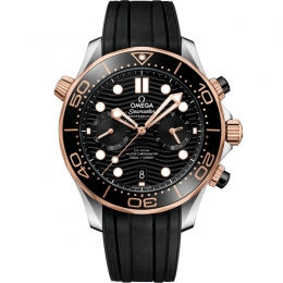 Omega Seamaster Diver 300M chronograph steel/18k rose gold 44mm