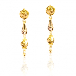 Brilliant Gold Drop Earrings