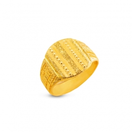 Stunning 22K Yellow Gold Ring for Men
