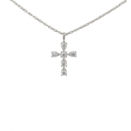 Grace and elegance - Diamond Cross Pendant