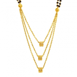 Contemporary Mangalsutra in 22K Yellow Gold
