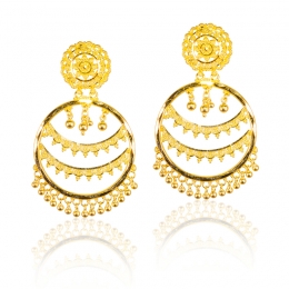 Alluring Gold Drop Earrings