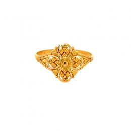 Luxurious Artisan-Made 22K Gold Ring