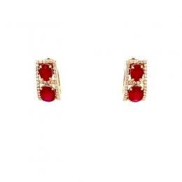 Stunning Radiance Ruby Earrings