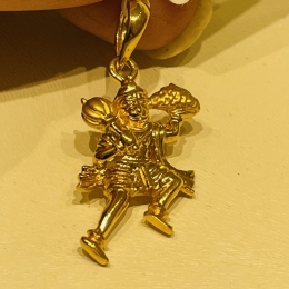 22K Gold Hanuman Pendant