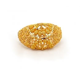 22k Yellow Gold Dome shaped Ring