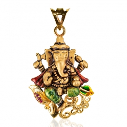 Lord Ganesh Gold Pendant