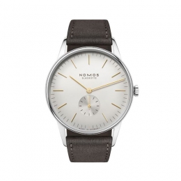 Nomos Glashuette Orion 38 Silber Watch