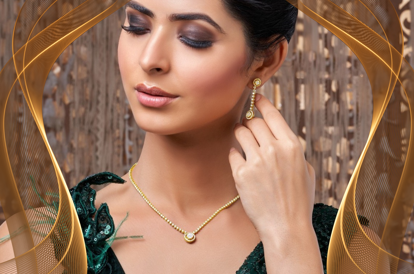 The Golden Touch: Improving Your Appearance with a Gorgeous Necklace and Earring Set