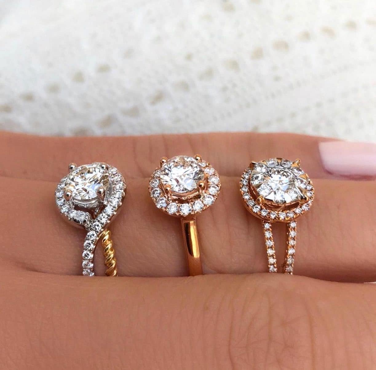 Halo Engagement Rings