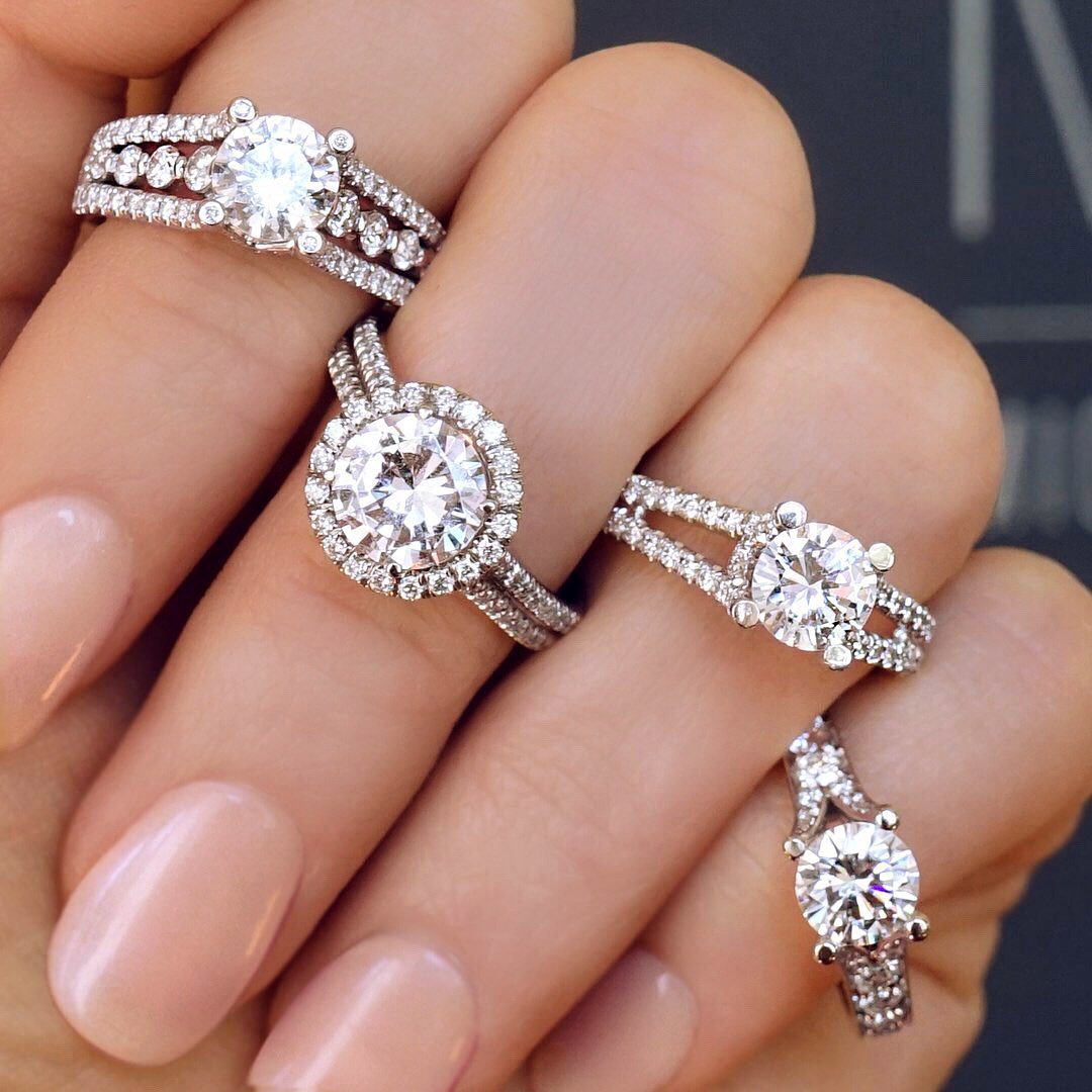Halo Diamond Rings
