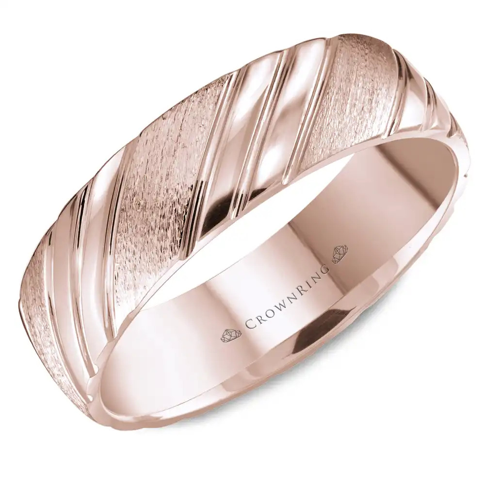 CrownRing Wedding Band in Rose Gold