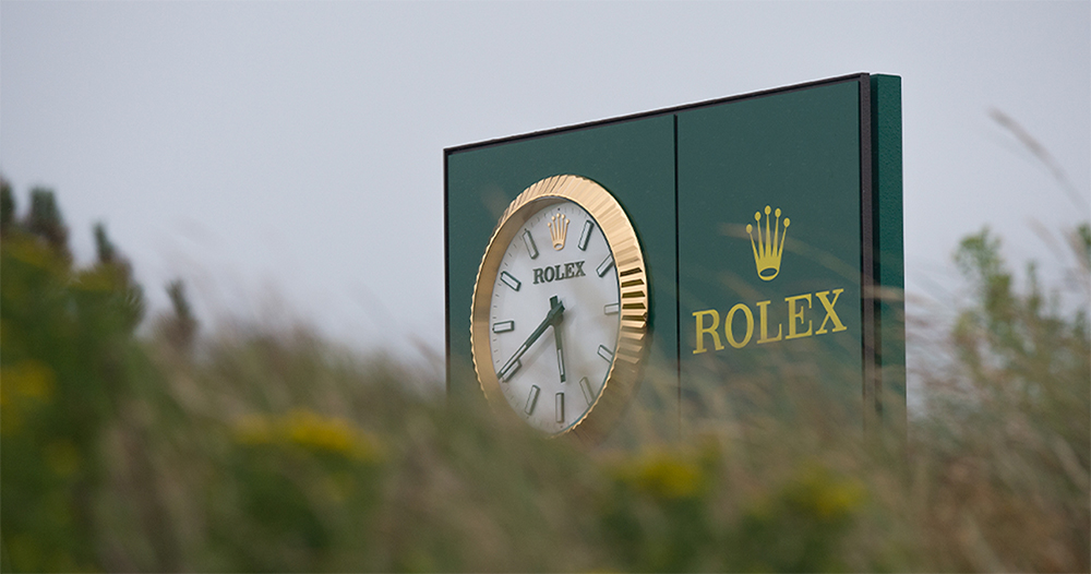 Partnership between Rolex and golf