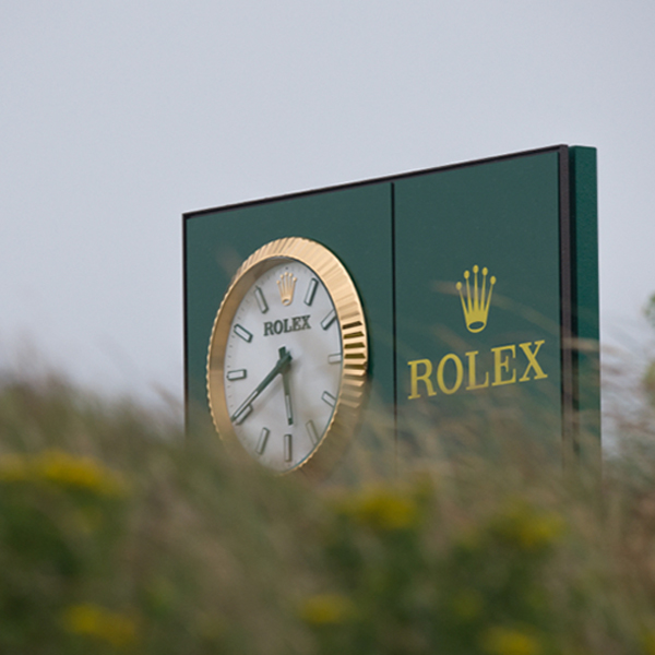 Partnership between Rolex and golf