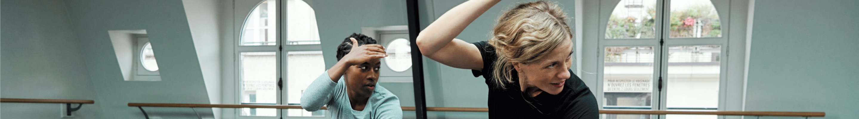 Khoudia Touré, 2018–2019 protégée in dance, with her mentor, the renowned Canadian choreographer Crystal Pite.