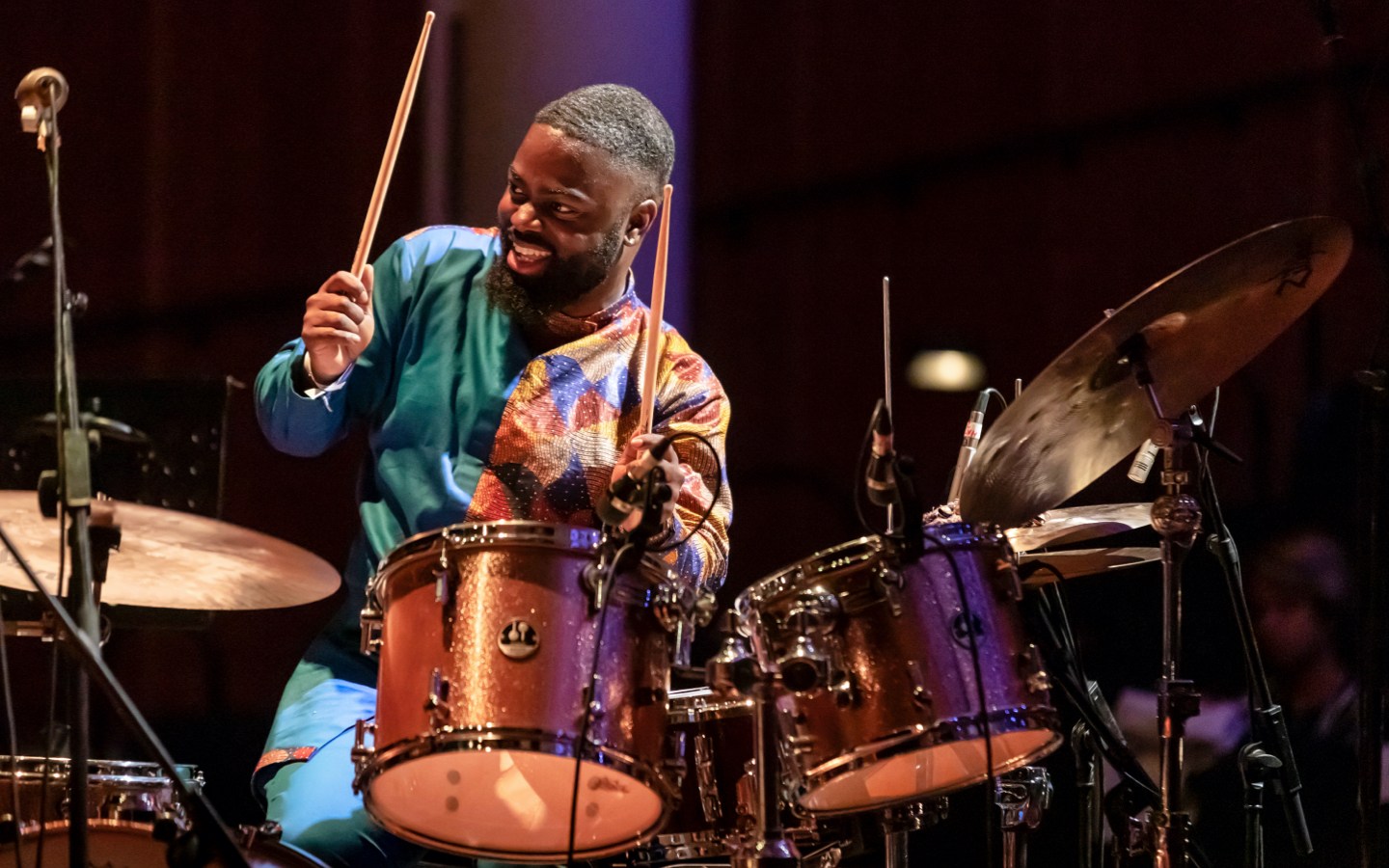2018–2019 music protégé Marcus Gilmore who was mentored by Zakir Hussain.